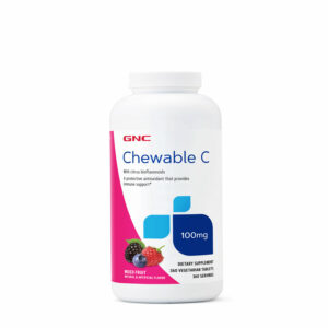 【期短清貨價】GNC - 維他命C咀嚼片 雜果味 100毫克 360素食片